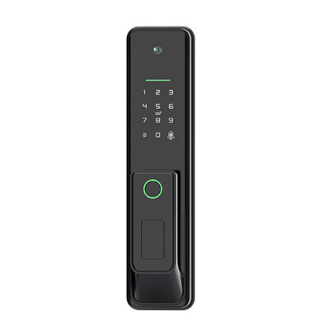 Smart Door Lock Tuya App Fingerprint Password Card Key Face Recognition Electronic Mortise 5050