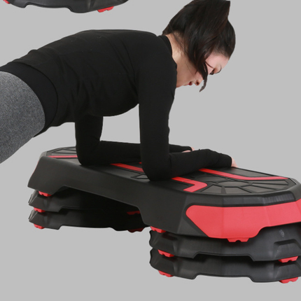 5-Level Multi-Use Aerobic Step Bench with Height Riser System for Home Training