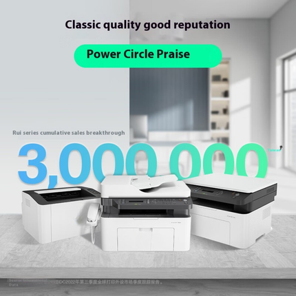 All-in-One A4 Black and White Laser Printer Scanner Copier Compact Design for Office Setup