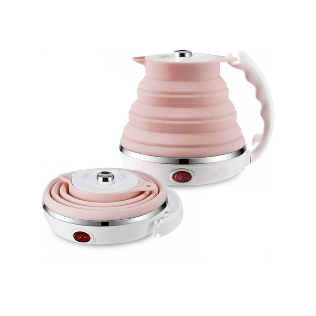Portable Foldable Silicone Electric Travel Kettle with Constant Temperature & Auto Shut-Off