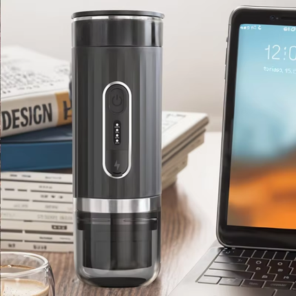 Portable Stainless Steel Capsule Espresso Machine 20 Bar Rechargeable Coffee Maker with Milk Frother