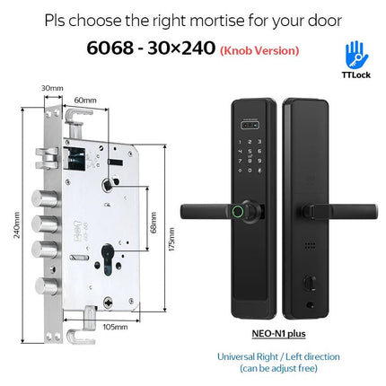 3D Face Recognition Smart Door Lock with HD Camera, Fingerprint & Keypad Access