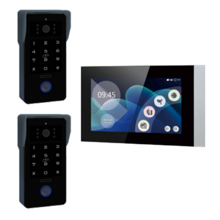 Smart Video Intercom with Touch Screen, RFID Unlock & Remote Monitoring
