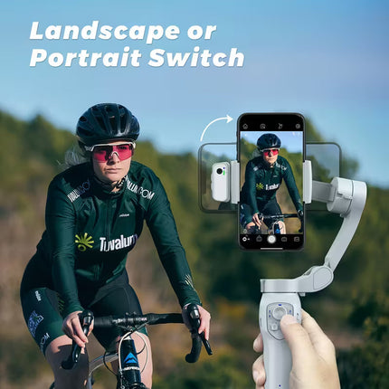 Portable 3-Axis Handheld Smartphone Gimbal Stabilizer – Foldable Design for Vlogging and Live Streaming