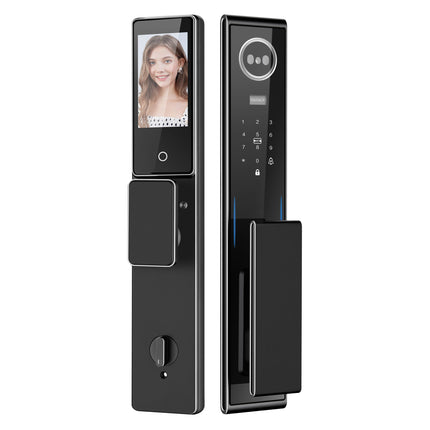 Aluminum Alloy Digital Door Lock with 360° Fingerprint, HD Camera, OLED/IPS Screen & App Unlock