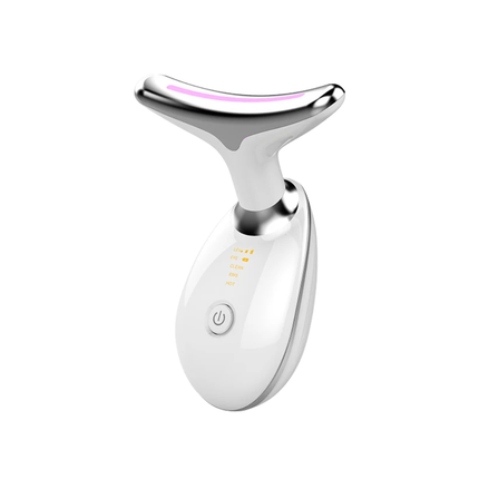 Rechargeable Microcurrent Face & Neck Massager – Red Light Relaxation for Firm, Youthful Skin
