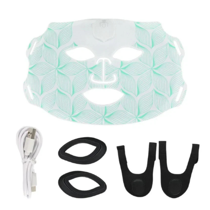 LED Light Relaxation Face Neck Mask Multi Colour Infrared Skin Rejuvenation Oil Balance Firming Care