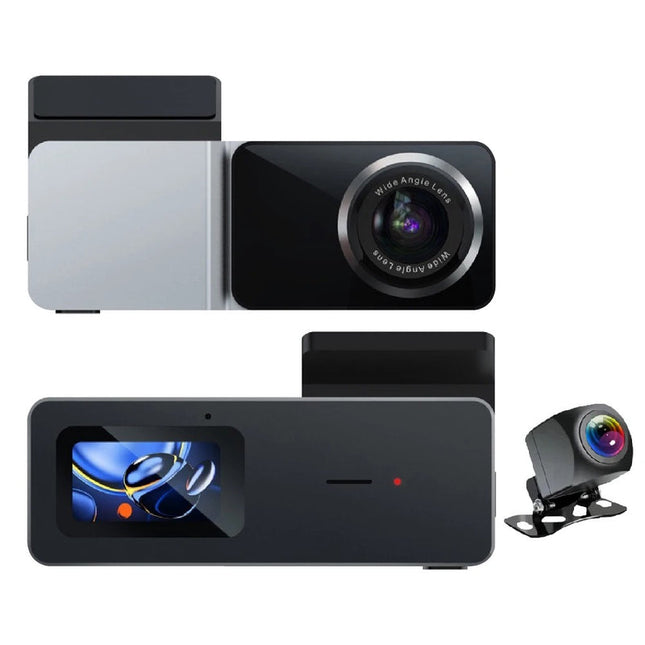 Dual Lens 2K + 1080P Dash Camera with WiFi Recording