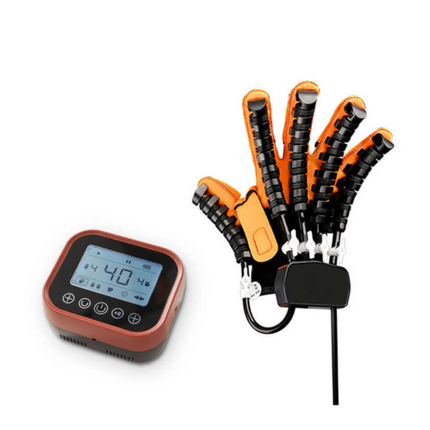 Cordless Pneumatic Hand Recovery support Gloves with LCD Display, Mirror & Massage Modes