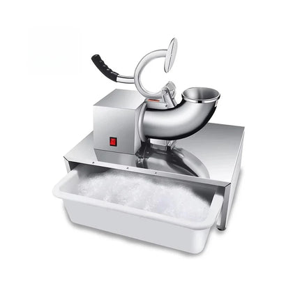 High-Performance Electric Ice Shaver Machine for Snow Cones & Cold Drinks – Heavy Duty Stainless Steel Body