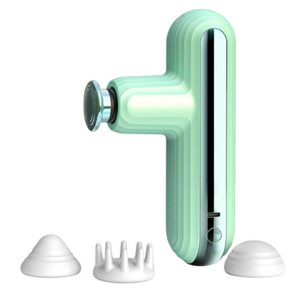Compact Deep Tissue Massage Gun – 4 Interchangeable Heads & USB-C Rechargeable