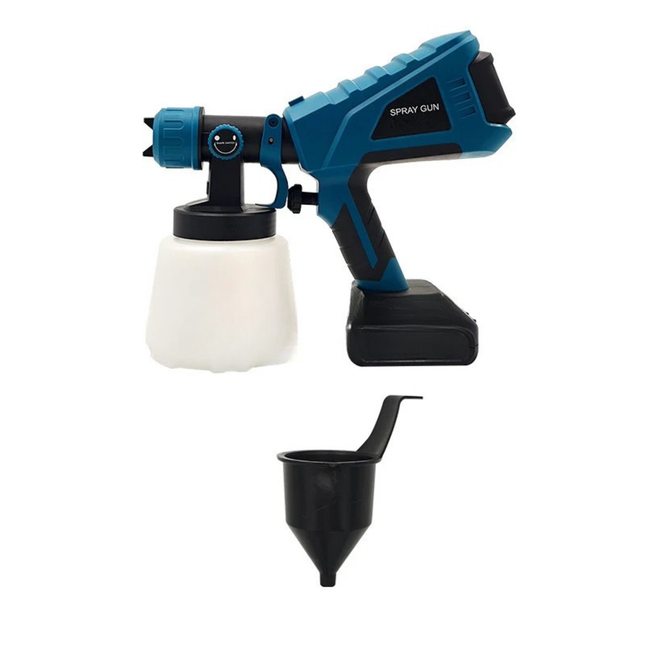 Portable Battery Powered Electric Spray Gun 300 PSI with 1.3mm Nozzle and 9oz Cup