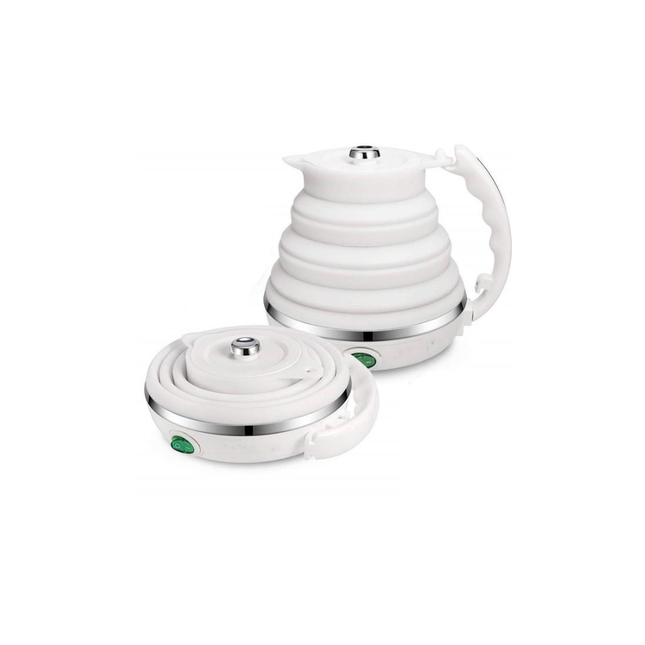 Portable Foldable Silicone Electric Travel Kettle with Constant Temperature & Auto Shut-Off