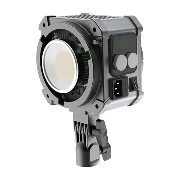 200W COB Studio Light with Adjustable 2700–6500K, Remote Control, Reflector & Carry Case