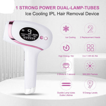 Professional IPL Laser Hair Removal Machine – Plug-In, Adjustable Power