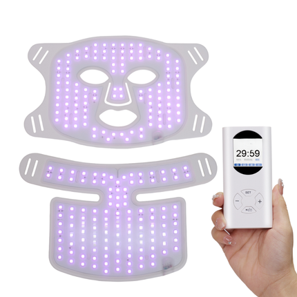 Cordless Silicone LED Face Mask for Personal Care and Relaxation Beauty Light Therapy Style Device
