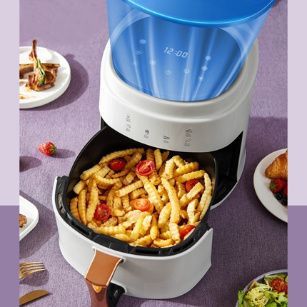 8L Touch Screen Air Fryer Oven 1400W Stainless Steel Fast Cooking Oil-Free Appliance