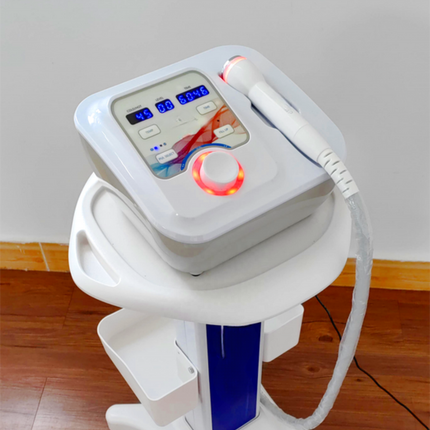 Rechargeable Handheld Facial Care Device Hot Cold Mode Red Blue Light Skin Wellness Tool