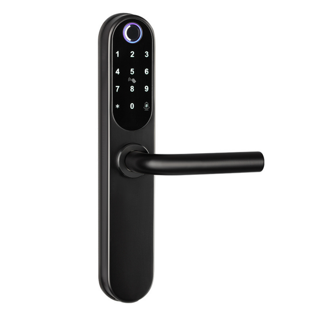 Waterproof Smart Door Lock Tuya System with Fingerprint Password Card Key App Access