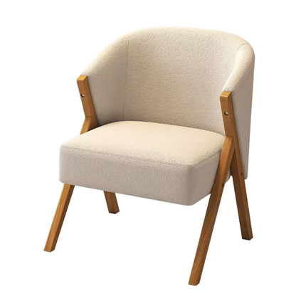Solid Wood Dining Chair with Comfortable Velvet Seat for Living or Dining Rooms
