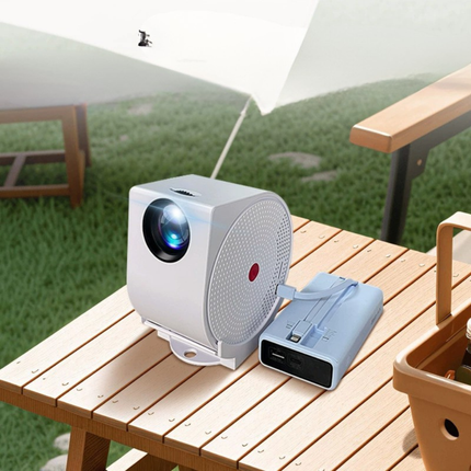 Portable 720P HD WiFi Smart Projector with Android OS, Bluetooth 5.0 and 4 Point Keystone Correction