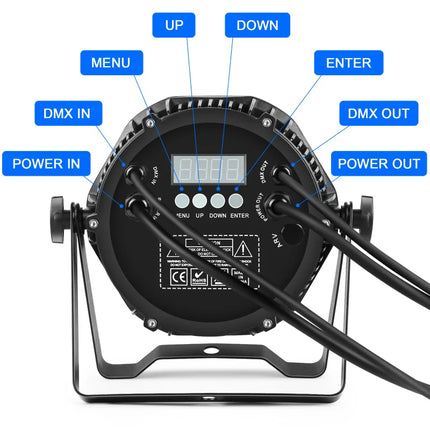 IP65 Waterproof RGBW Stage Par Light 14x10W LED Outdoor Indoor Event Lighting DMX Sound Activated Control