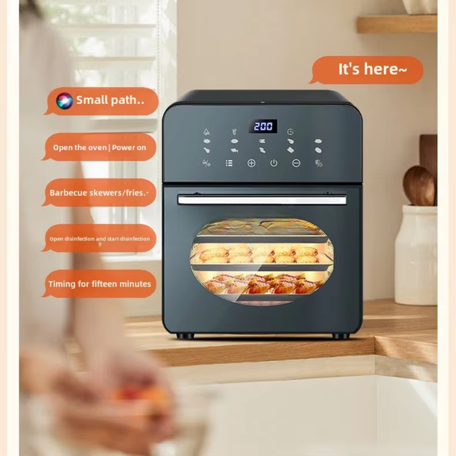 12L Digital Air Fryer Oven with Touch Screen Controls and Adjustable Temperature Timer