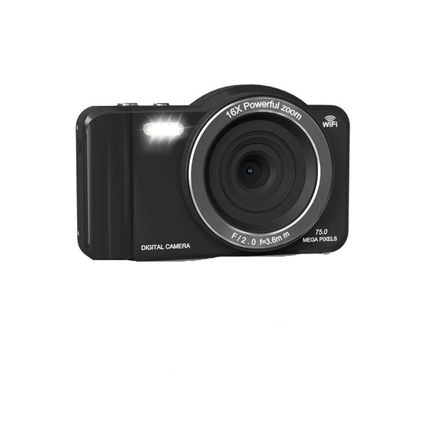 75MP 4K Digital Camera with Autofocus, 16X Digital Zoom, 2.8 Inch HD Touchscreen & Dual Cameras