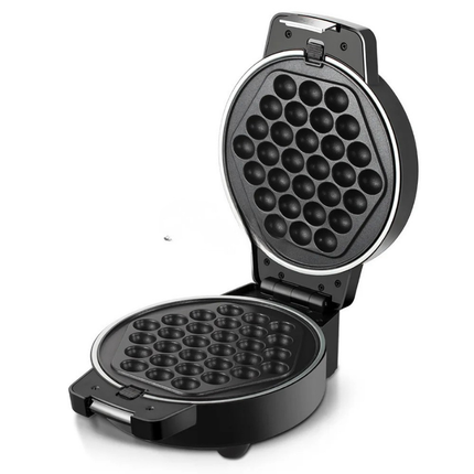 1000W Electric Bubble Waffle Maker, Stainless Steel Nonstick Coating, Compact Home Use Appliance