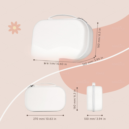 Portable Handsfree Double Milk Expression Pump Kit with EVA Storage Case Ergonomic Design