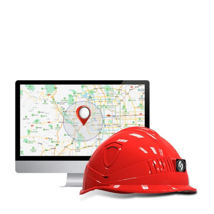 Industrial 4G Connected Safety Helmet with GPS Tracking & Emergency Alert Features