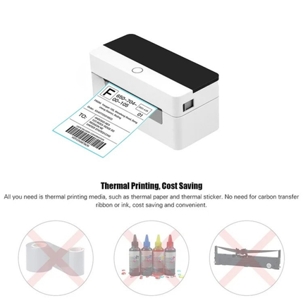 Portable Thermal Shipping Label Printer for 110mm Barcode and Sticker Labels USB