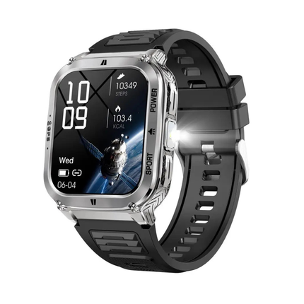 Fitness Smartwatch 1.83-Inch Display, 128MB Memory, 400mAh Battery, 3ATM Water Resistance, Fitcloudpro App