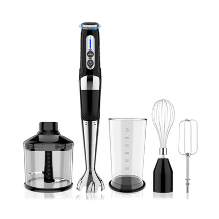 Rechargeable Hand Blender with Whisk Chopper Multi Angle Design