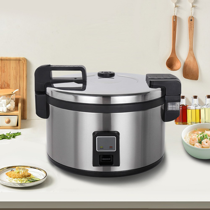 Large Capacity Commercial & Industrial Rice Cooker – Stainless Steel Heavy-Duty Design (21–25L)