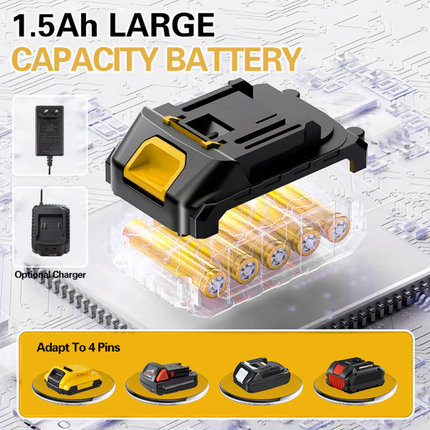 Compact 8" Cordless Electric Chain Saw 600W Brushless – Lightweight One-Hand Garden Cutter