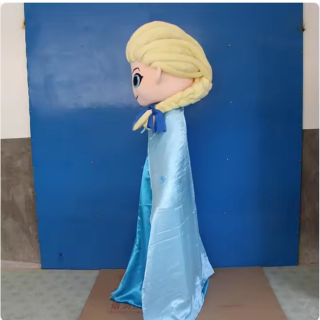 Adult Snow Queen Mascot Costume – Full-Body Ice Princess Character Outfit for Parties & Events