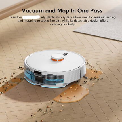 Smart LDS Laser Robot Vacuum Cleaner – Auto Sweep & Vacuum, Slim Design for Home and Apartments