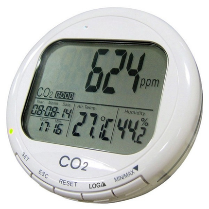 Smart Indoor Air Quality Meter with CO2 Sensor, Temperature & Humidity Recorder + Alert System