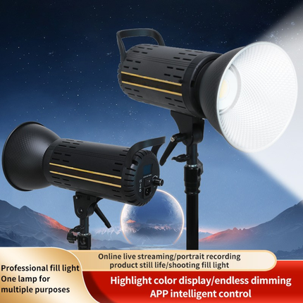 Aviation-Grade Aluminum COB LED Video Light with Remote and App Control