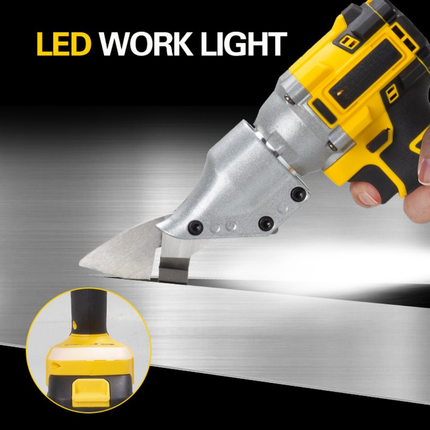 Cordless Heavy-Duty Metal Cutting Shears with Brushless Power, Dual Batteries & Carry Case