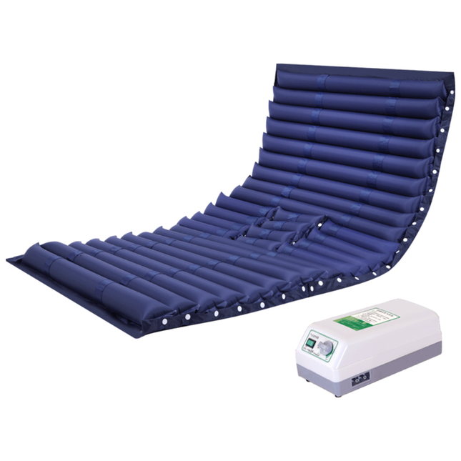 PVC Nylon Air Bubble Mattress with Full-Curve Design, Quiet Integrated Pump & Toilet Cut-Out