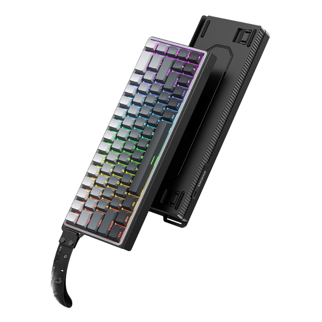 Compact RGB Wired Mechanical Keyboard 68 Keys with Gradient Keycaps & N-Key Rollover