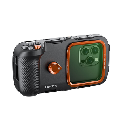 Deep-Sea Ready Universal Waterproof Phone Housing with Anti-Slip Handle