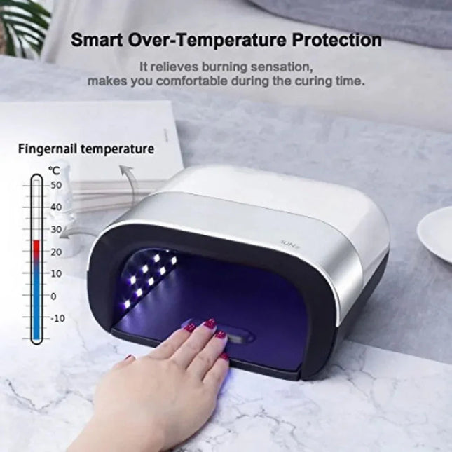 48W Advanced LED Gel Curing Lamp with Touchless Sensor & Adjustable Timer