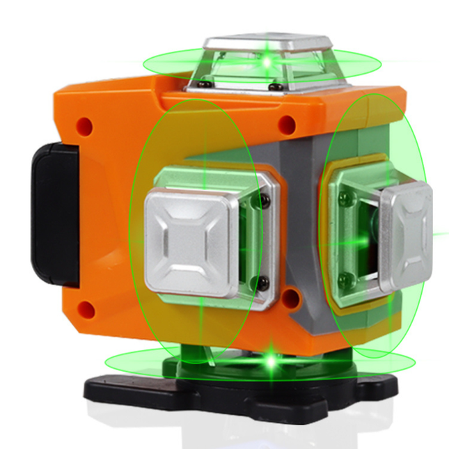 Professional 360° 12-Line Green Laser Level with Smart Voice Activation