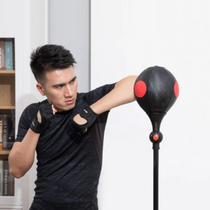 Compact Boxing Reaction Ball Set for Fitness and Speed Drills Black