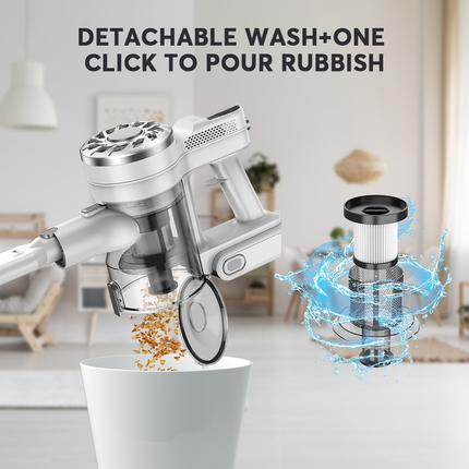 Portable Cordless Stick Vacuum Cleaner with Handheld Mode – Lightweight Home and Car Cleaning