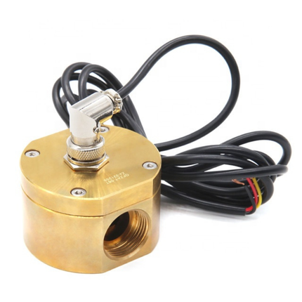 Industrial Oval Gear Liquid Flow Sensor Brass Construction 30–3000L/H