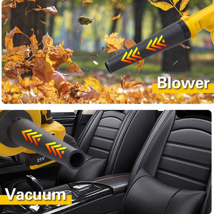 Cordless Electric Yard Blower & Vacuum with LED Display, High-Speed Airflow and Dual Batteries